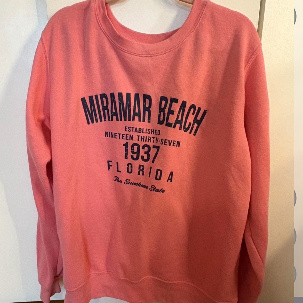 Miramar Beach Coral Sweatshirt